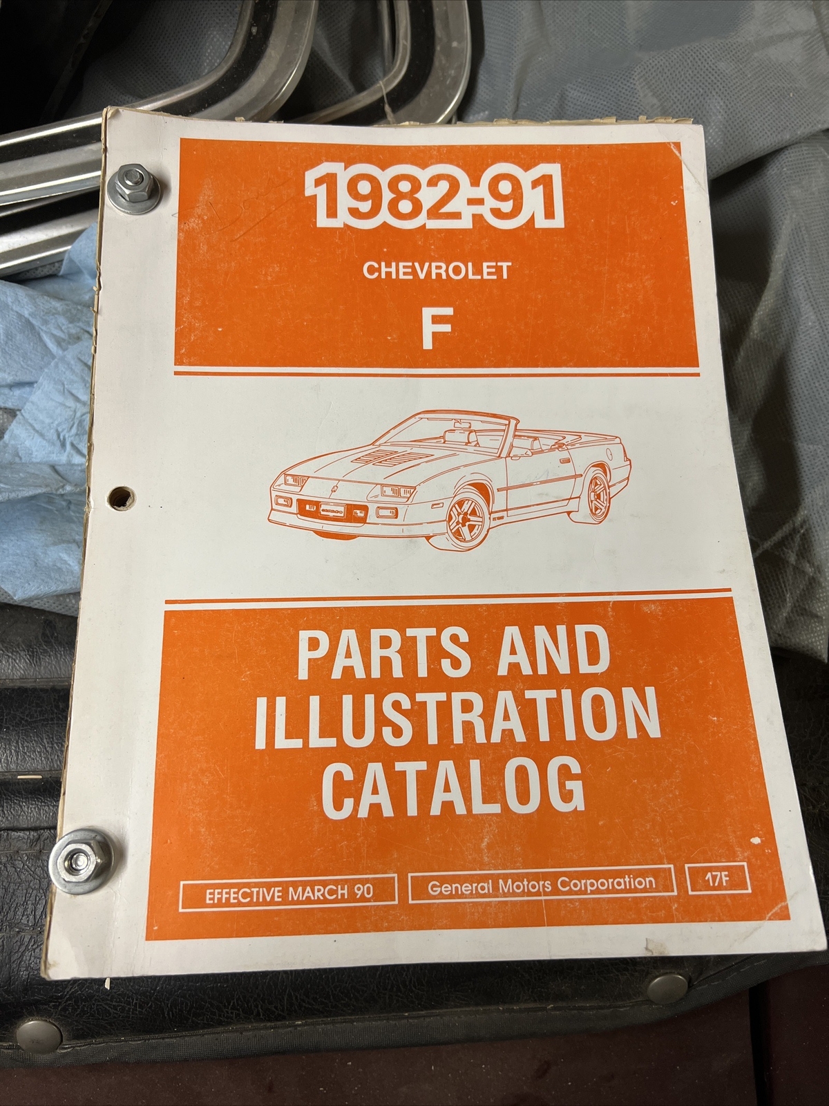 19821991 Chevy Camaro z28 IROC Master Parts Book Part Number Catalog