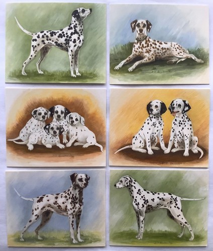 Dalmatians Set Of 6 Trade Cards Imperial Publishing Dog Collection 1999 - Picture 1 of 3