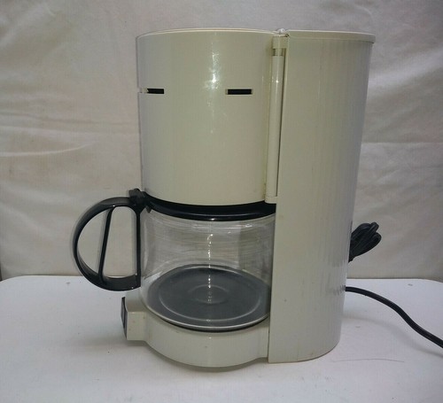 10 Cup Coffee Maker Glass Carafe Ivory 