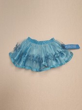 Disney Parks Princess Cinderella Blue Sparkle Ruffle Fluffy Skirt Sz 4 New