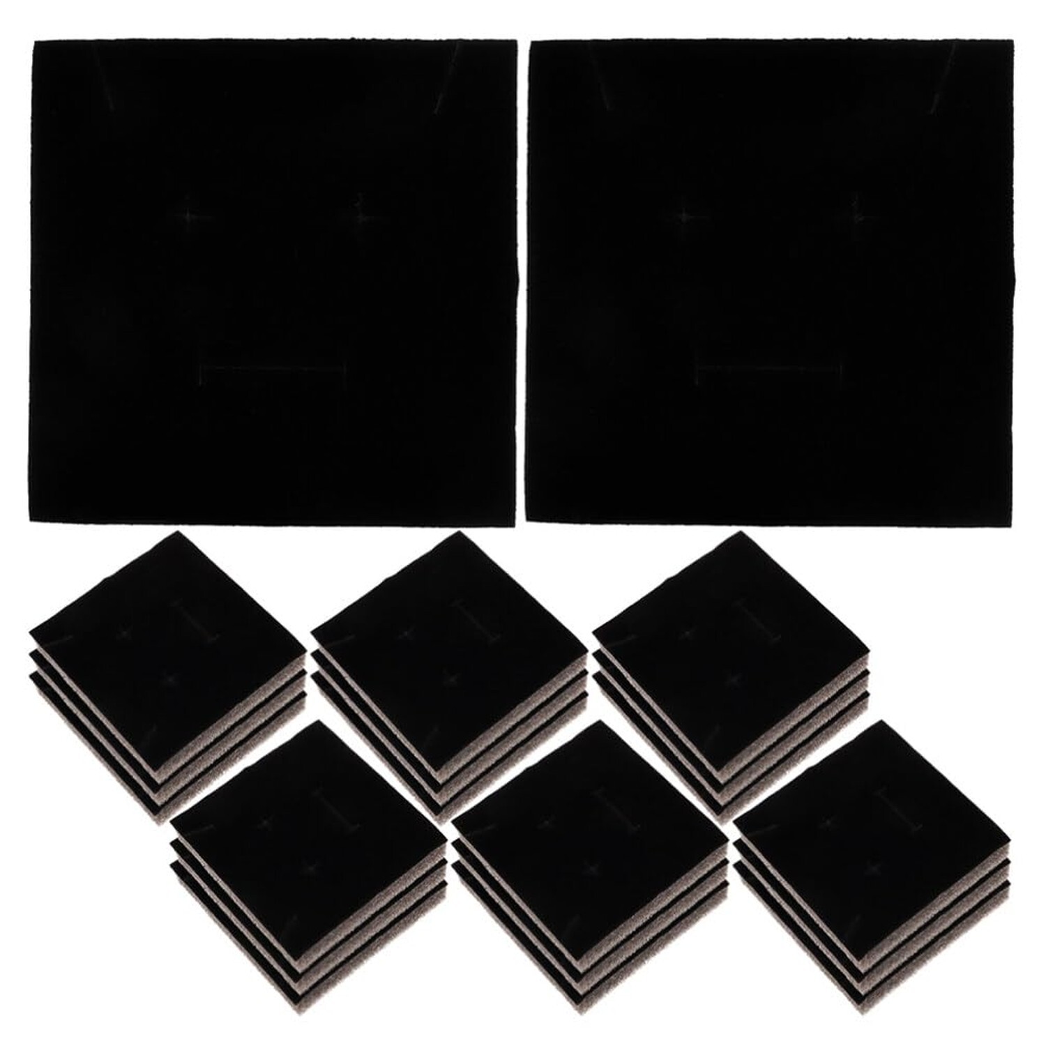 Jewelry Foam Inserts, 30pcs Earring Ring Display Tray, Small Square Sponge Pa...