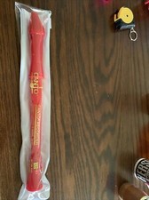 canto recorder soprano baroque model cr 101 red plastic