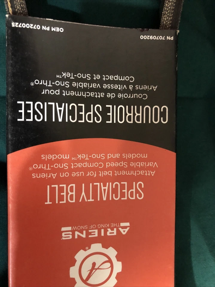 Ariens Replacement Auger Belt for Sno-Tek Compact Self-Propelled Snow Blowers - Image 2 of 3
