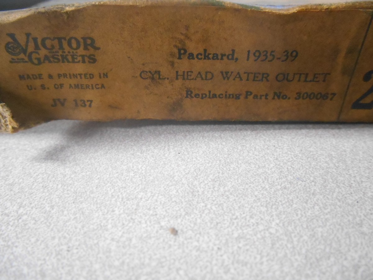 その他 Jtdxxddyjgghk NOS Vintage Victor 1935 - 1939 Packard Water Outlet Gasket 24512 V