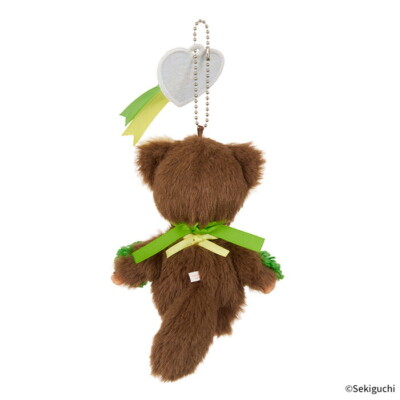 Happy Color Monchhichi Keychain Girl Green Pretty Plush