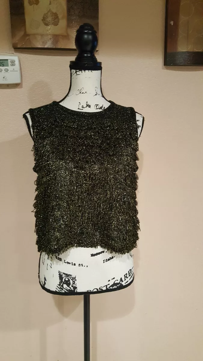 Topshop glitter top cheap