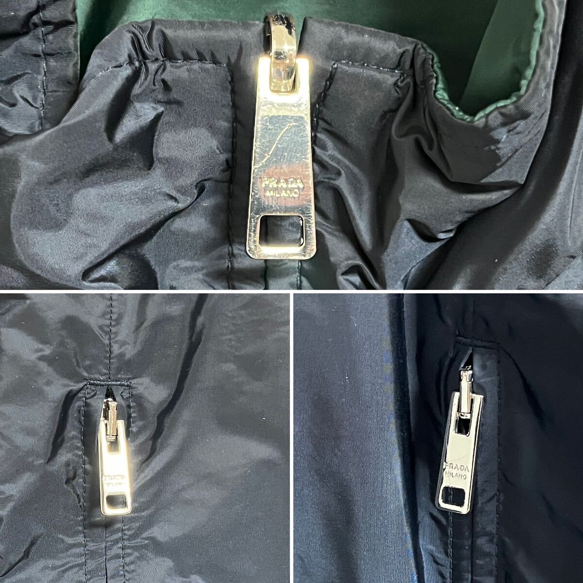 PRADA Nylon Triangle Plate Jacket Navy green 48 | eBay PRADA Nylon Triangle Plate Jacket Navy green 48 | eBay