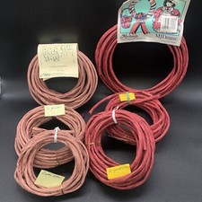 Vintage Paper Twist Twisted Paper Ribbon Dusty Rose  Mauve 32  Yards