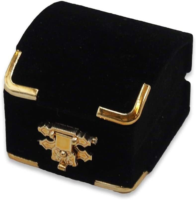 Velour Brass Clasped Jewelry Gift Box eBay