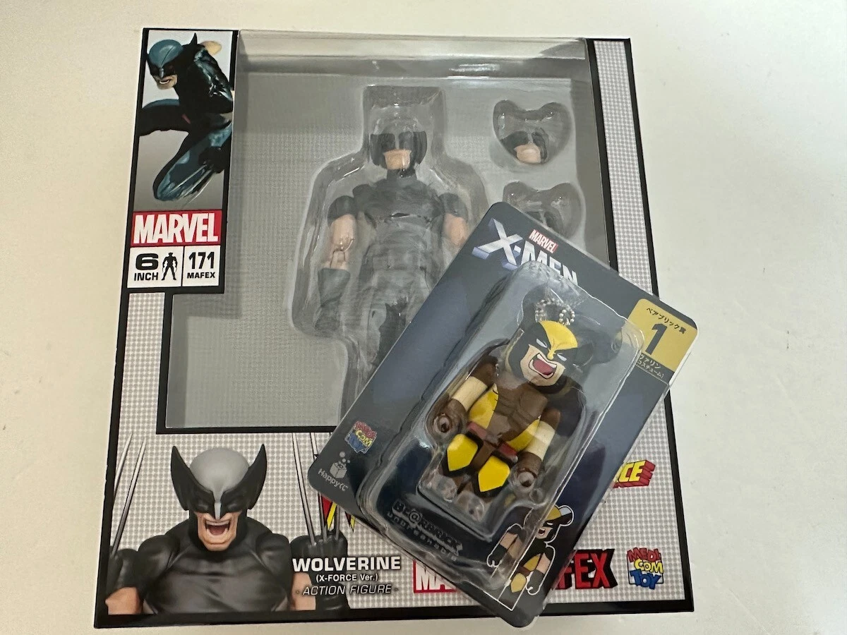 MAFEX No.171 WOLVERINE (X-FORCE Ver.) & BE@RBRICK 100% Figure Medicom Toy NEW