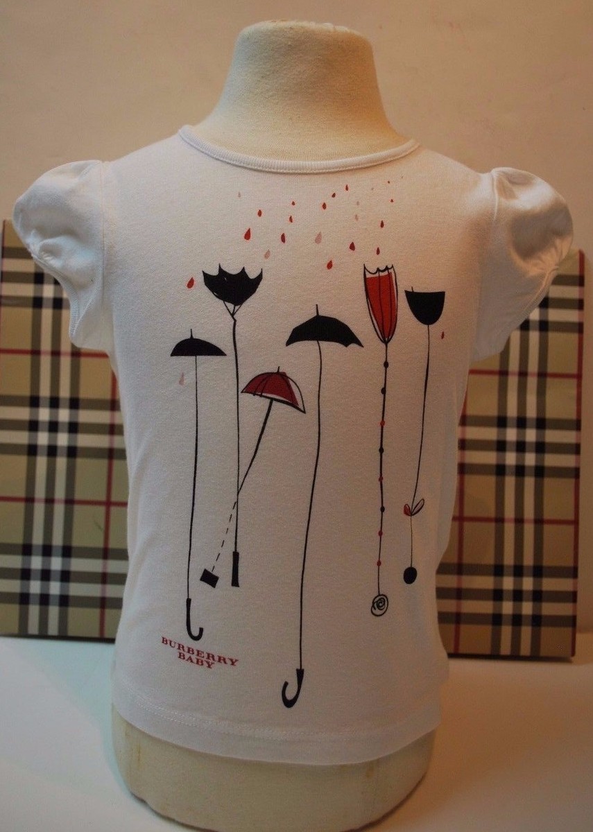 BNWT Beautiful Designer BURBERRY Girls Top Size 12 Months