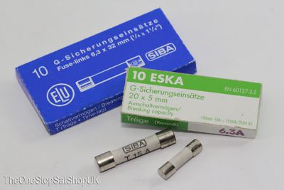 20 mm & 32 mm Zeitverzögerung langsamer Schlag Keramik Mikrowellensicherung, Wertebereich