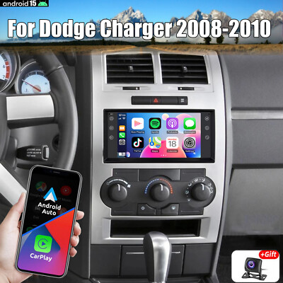 For Dodge Charger 2008-2010 Apple CarPlay Android 15 Car Stereo Radio WiFi GPS