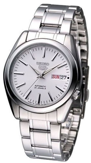 seiko 5 white face