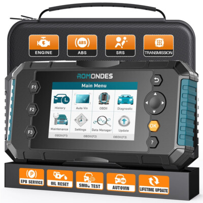 Romondes RD3000 Car OBD2 Scanner Car Diagnostic ABS SRS Engine Trans Code Reader