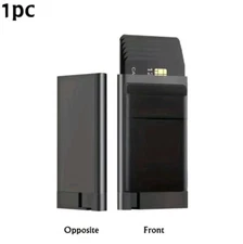 Ekster Style Aluminum Card RFID BLOCKING Wallet - Black - New SEALED USA SELLER