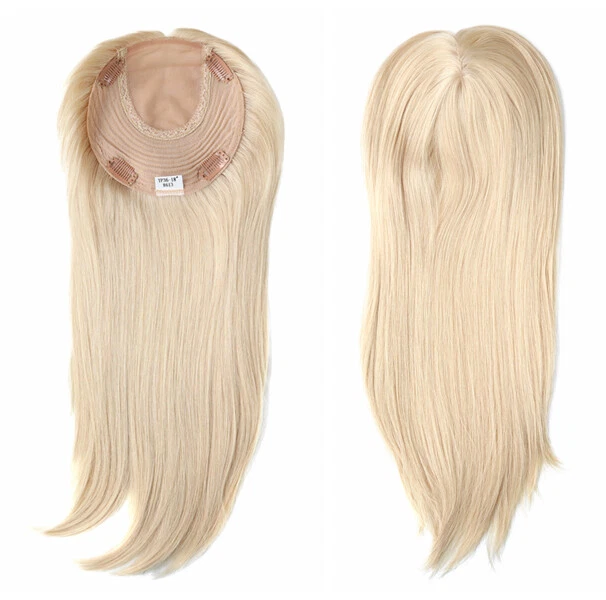 Topper feminino chinês cultículo sistemas de cabelo clipes injeção seda peças superiores TP36 - Imagem 4 de 4