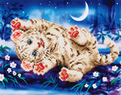 Diamond Dotz Diamond Painting Set: Baby Tiger Roly Poly