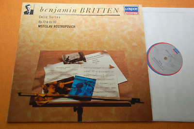 Rostropovich Britten Two Solo Cello Suites Dutch London Stereo 80s M