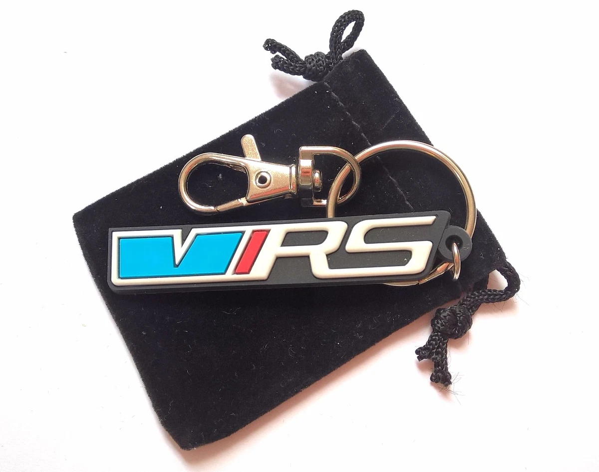 SKODA VRS keyring high quality rubber keychain for OCTAVIA FABIA with gift bag