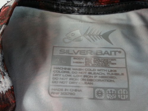 NEW NWT Silver Bait Long Sleeve Shirt Size XL Mens Red Black Fishing Top - Picture 3 of 12