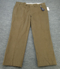 Ralph Lauren Chaps Pants Mens 42x30 Brown Corduroy Pants (FITS 42x28 HEMMED) NEW