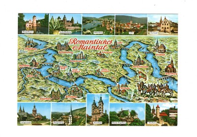 Postcard romantic Maintal / Amorbach / Seligenstadt +++