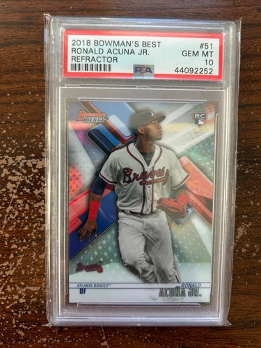 Ronald Acuna Jr. RC, Refractor #51 - 2018 Bowman's Best - PSA 10 GEM MT