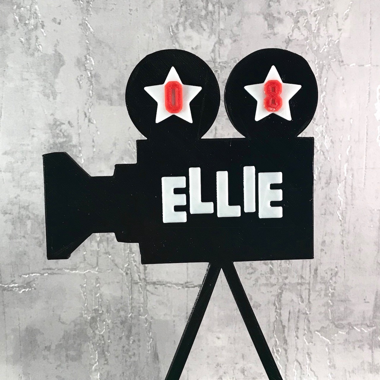 Movie Cinema Camera - Birthday Cake Topper - Movie Lover - Party ...