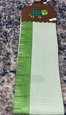 Papyrus Turtle Green Childrens Growth Chart Felt photo slots Up To 65  New