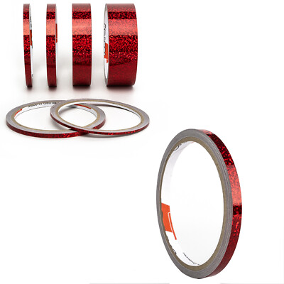 Zierstreifen Oilslick Glitzer Rot 6mm Rennstreifen Car Tuning Möbeldesign Style