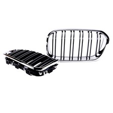 K�hlergrill Doppelsteg Chrom Schwarz passend f�r BMW 1er F20 F21