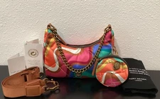 Kurt Geiger Small Set of 2 Recycled Nylon Groovy 7.5" x 4.5" x 2.5" Bag Pouch P3