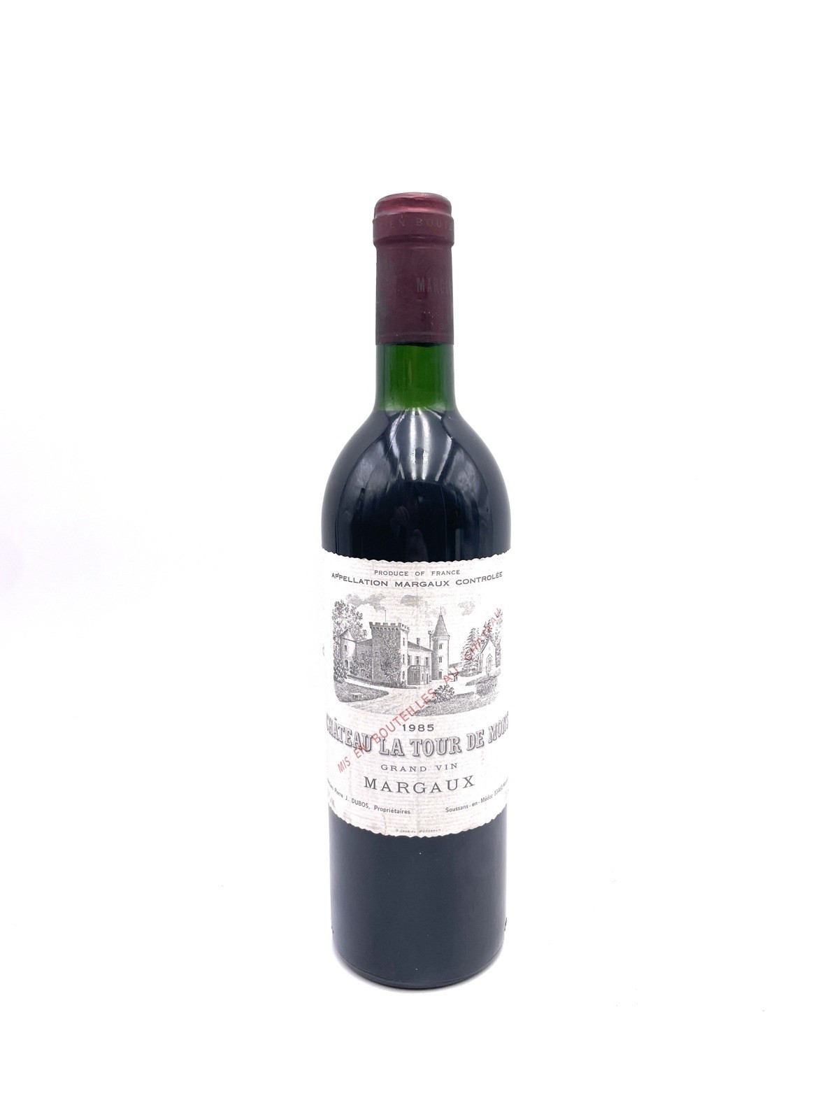 1985 CHATEAU LA TOUR DE MONS - MARGAUX GRAND VIN - 0,75L 11,5%