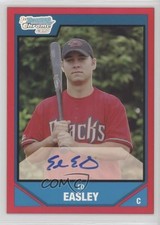 2007 Bowman Draft Chrome Picks Rookie Red Refractor 2/5 Ed Easley Auto nd3