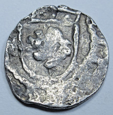 Moneda Pequeña Cob Antigua Genuina 1/4 Reales Español Felipe II Lima Perú Años 1500
