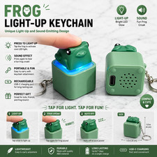 Frog Croaking Fidget Toy Adults Keyboard Clicker Frog Fidget Toys Fun Keychain