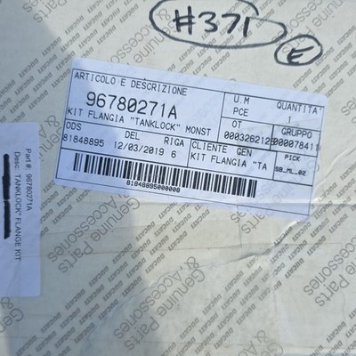 Ducati 696 796 1100 EVO Monster Fuel Gas Tank Lock Flange 96780271A