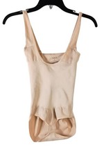 Assets by Spanx Firm Control Bodysuit Shapewear Beige L Wear Your Own Bra