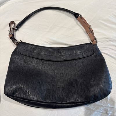 Claudia Firenze Black Leather Handbag 