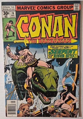 Conan the Barbarian #74, Marvel Comics, 1977. VF-.