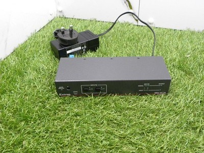 Extron SW2 HD 4K 2 Eingänge HDMI Umschalter mit Netzteil UK VERKÄUFER #990