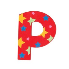 Star Letter P Red 