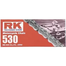 RK 530 M Standard Chain - 100 Links - Natural Motorcycle Street Bike M530-100
