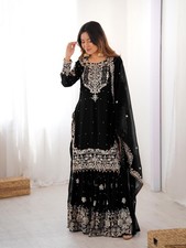 SALWAR KAMEEZ PAKISTANI INDIAN WEDDING PARTY WEAR DRESS BOLLYWOOD SUIT SHARARA