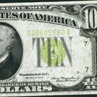 $10 1934 LGS LIME ((LIGHT GREEN SEAL)) Federal Reserve Note ** CURRENCY — photo 1