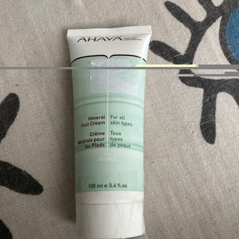 AHAVA Mineral Foot Cream Dead Sea Minerals 3.4 fl oz