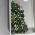 32 Vintage Tri Color Cat Eye Marbles — photo 10