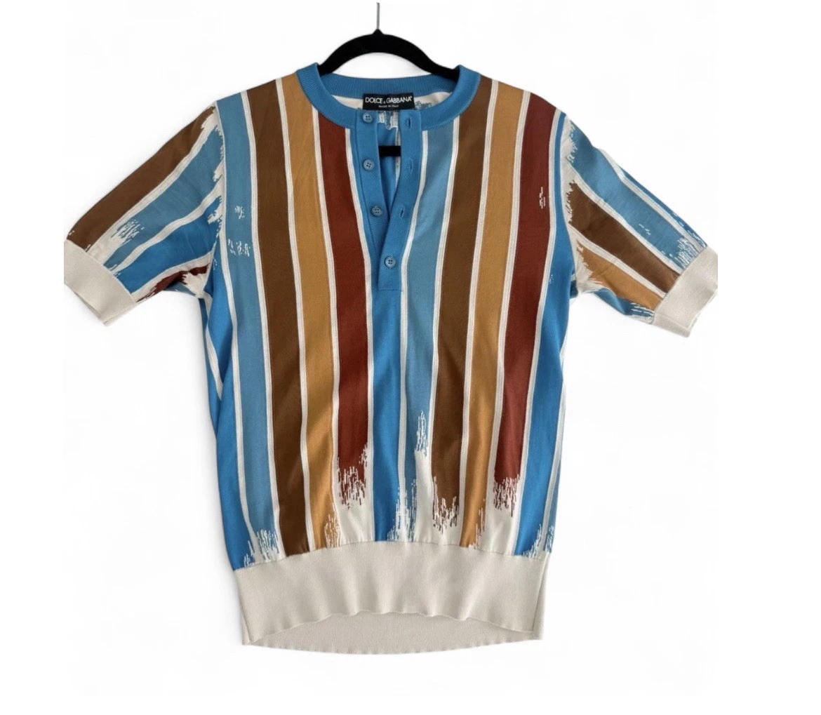 Dolce&Gabbana Striped Regular Size T-Shirts for Men for sale | eBay