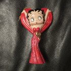Betty Boop Heart Hanging Ornament Red Plastic Christmas Holiday Decor — photo 1